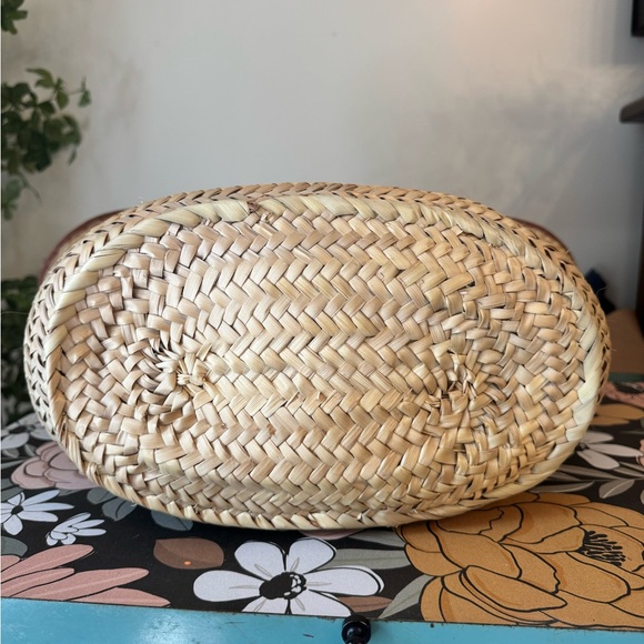 Anthropologie Style shopping bag Leather Trim Tote - Picture 5 of 6